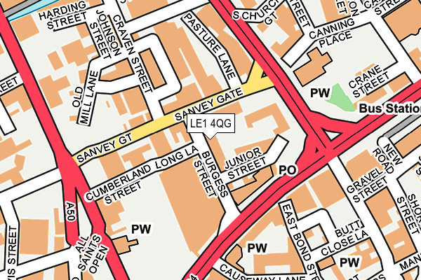 LE1 4QG map - OS OpenMap – Local (Ordnance Survey) LE1 4QG map - OS OpenMap – Local (Ordnance Survey)