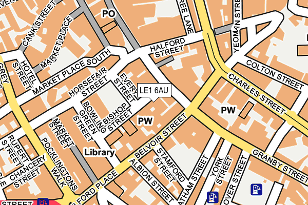 LE1 6AU map - OS OpenMap – Local (Ordnance Survey) LE1 6AU map - OS OpenMap – Local (Ordnance Survey)