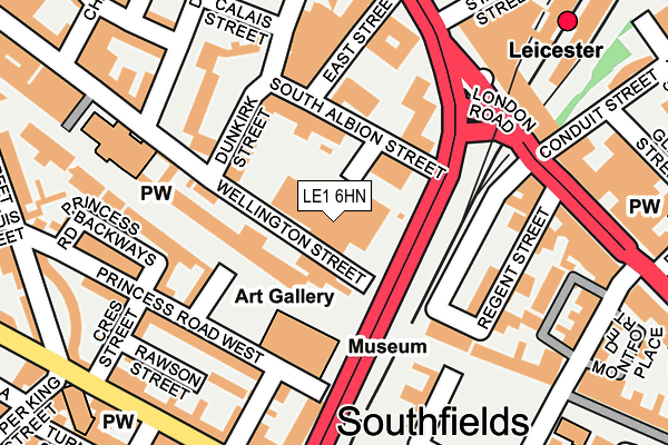 LE1 6HN map - OS OpenMap – Local (Ordnance Survey) LE1 6HN map - OS OpenMap – Local (Ordnance Survey)