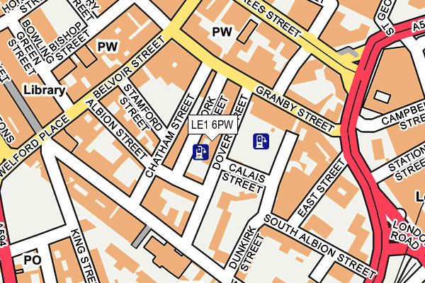 LE1 6PW map - OS OpenMap – Local (Ordnance Survey) LE1 6PW map - OS OpenMap – Local (Ordnance Survey)