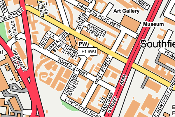 LE1 6WJ map - OS OpenMap – Local (Ordnance Survey) LE1 6WJ map - OS OpenMap – Local (Ordnance Survey)