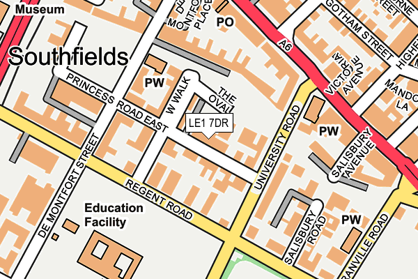 LE1 7DR map - OS OpenMap – Local (Ordnance Survey) LE1 7DR map - OS OpenMap – Local (Ordnance Survey)