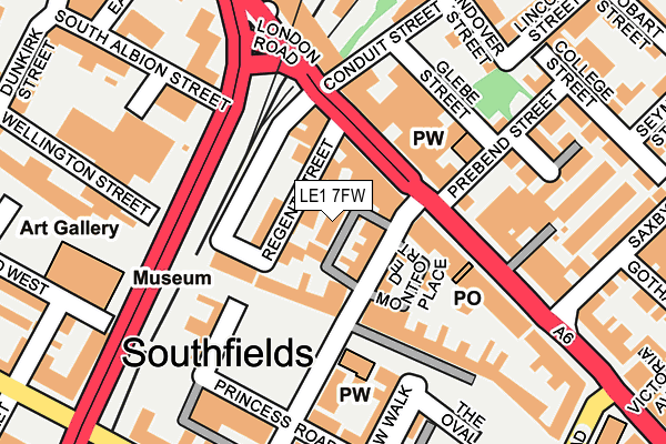 LE1 7FW map - OS OpenMap – Local (Ordnance Survey) LE1 7FW map - OS OpenMap – Local (Ordnance Survey)