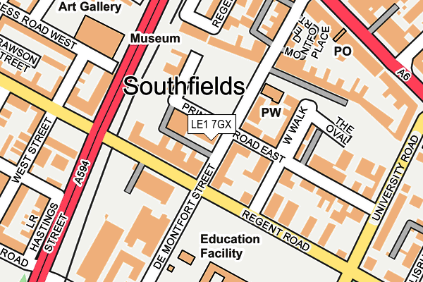LE1 7GX map - OS OpenMap – Local (Ordnance Survey) LE1 7GX map - OS OpenMap – Local (Ordnance Survey)