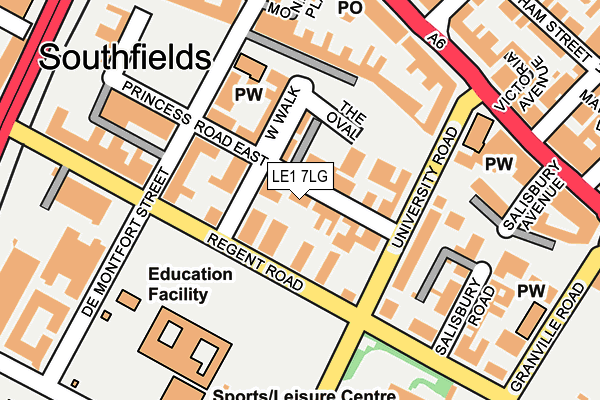 LE1 7LG map - OS OpenMap – Local (Ordnance Survey) LE1 7LG map - OS OpenMap – Local (Ordnance Survey)