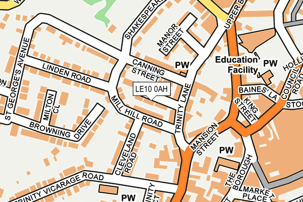 LE10 0AH map - OS OpenMap – Local (Ordnance Survey) LE10 0AH map - OS OpenMap – Local (Ordnance Survey)