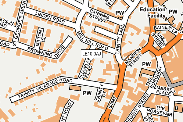 LE10 0AJ map - OS OpenMap – Local (Ordnance Survey) LE10 0AJ map - OS OpenMap – Local (Ordnance Survey)