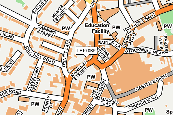 LE10 0BP map - OS OpenMap – Local (Ordnance Survey) LE10 0BP map - OS OpenMap – Local (Ordnance Survey)