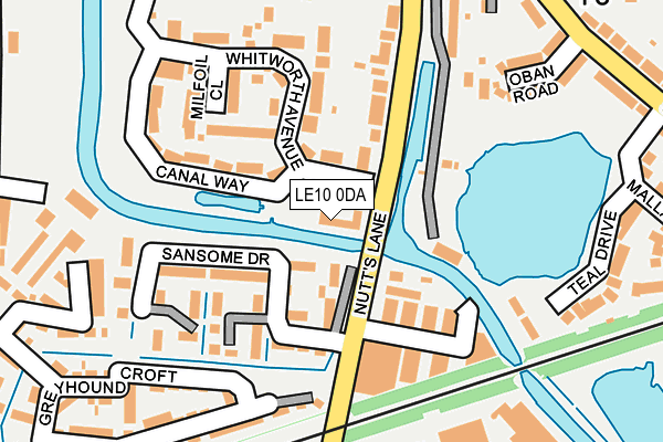 LE10 0DA map - OS OpenMap – Local (Ordnance Survey) LE10 0DA map - OS OpenMap – Local (Ordnance Survey)