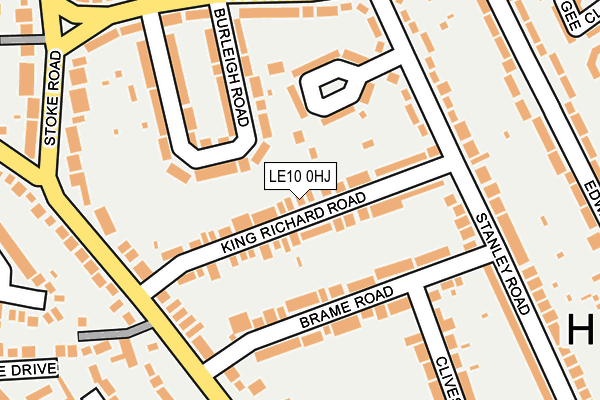 LE10 0HJ map - OS OpenMap – Local (Ordnance Survey) LE10 0HJ map - OS OpenMap – Local (Ordnance Survey)