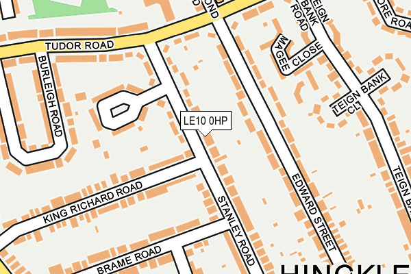 LE10 0HP map - OS OpenMap – Local (Ordnance Survey) LE10 0HP map - OS OpenMap – Local (Ordnance Survey)