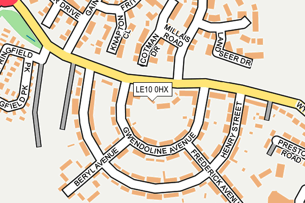 LE10 0HX map - OS OpenMap – Local (Ordnance Survey) LE10 0HX map - OS OpenMap – Local (Ordnance Survey)