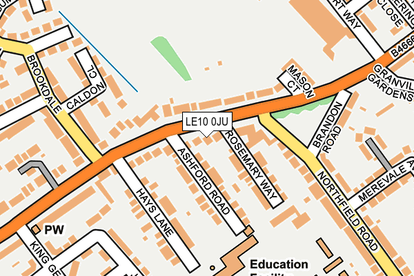 LE10 0JU map - OS OpenMap – Local (Ordnance Survey) LE10 0JU map - OS OpenMap – Local (Ordnance Survey)