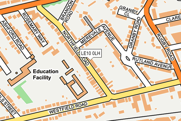 LE10 0LH map - OS OpenMap – Local (Ordnance Survey) LE10 0LH map - OS OpenMap – Local (Ordnance Survey)