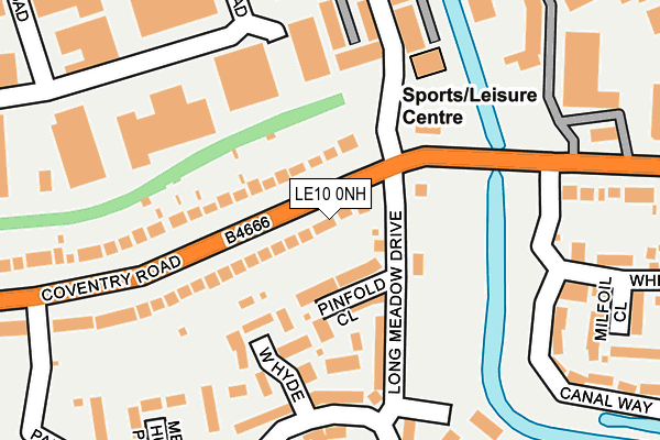 LE10 0NH map - OS OpenMap – Local (Ordnance Survey) LE10 0NH map - OS OpenMap – Local (Ordnance Survey)