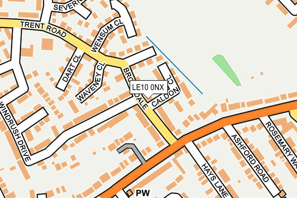 LE10 0NX map - OS OpenMap – Local (Ordnance Survey) LE10 0NX map - OS OpenMap – Local (Ordnance Survey)