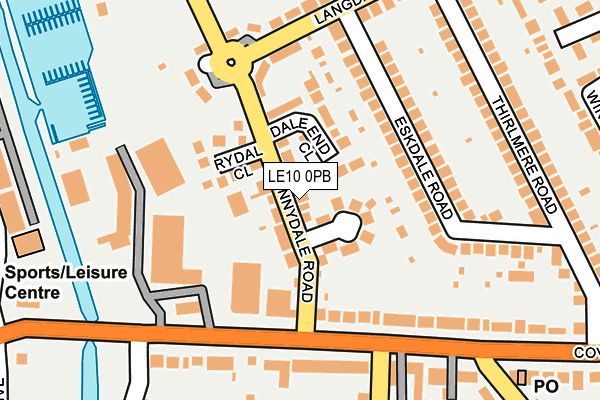 LE10 0PB map - OS OpenMap – Local (Ordnance Survey) LE10 0PB map - OS OpenMap – Local (Ordnance Survey)