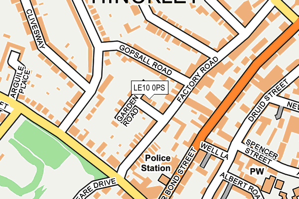 LE10 0PS map - OS OpenMap – Local (Ordnance Survey)