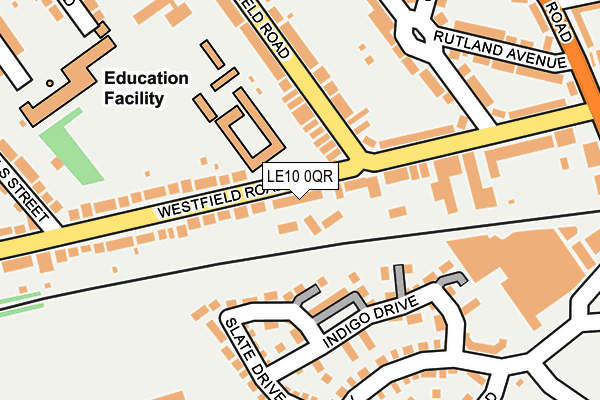 LE10 0QR map - OS OpenMap – Local (Ordnance Survey) LE10 0QR map - OS OpenMap – Local (Ordnance Survey)