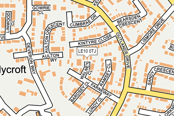 LE10 0TJ map - OS OpenMap – Local (Ordnance Survey) LE10 0TJ map - OS OpenMap – Local (Ordnance Survey)