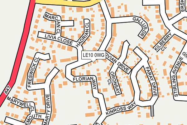LE10 0WG map - OS OpenMap – Local (Ordnance Survey) LE10 0WG map - OS OpenMap – Local (Ordnance Survey)