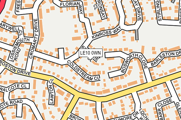 LE10 0WN map - OS OpenMap – Local (Ordnance Survey) LE10 0WN map - OS OpenMap – Local (Ordnance Survey)