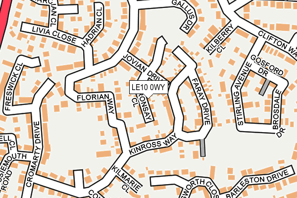 LE10 0WY map - OS OpenMap – Local (Ordnance Survey) LE10 0WY map - OS OpenMap – Local (Ordnance Survey)