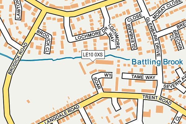 LE10 0XS map - OS OpenMap – Local (Ordnance Survey) LE10 0XS map - OS OpenMap – Local (Ordnance Survey)