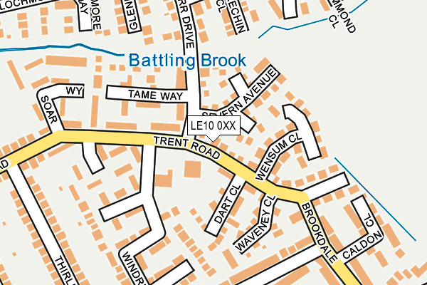 LE10 0XX map - OS OpenMap – Local (Ordnance Survey) LE10 0XX map - OS OpenMap – Local (Ordnance Survey)