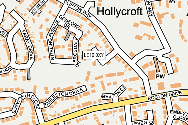 LE10 0XY map - OS OpenMap – Local (Ordnance Survey) LE10 0XY map - OS OpenMap – Local (Ordnance Survey)