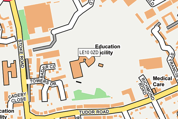 LE10 0ZD map - OS OpenMap – Local (Ordnance Survey) LE10 0ZD map - OS OpenMap – Local (Ordnance Survey)