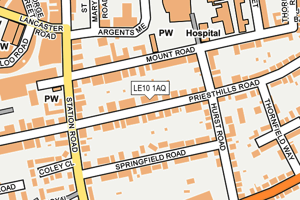 LE10 1AQ map - OS OpenMap – Local (Ordnance Survey) LE10 1AQ map - OS OpenMap – Local (Ordnance Survey)