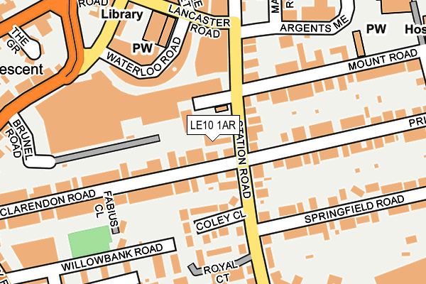 LE10 1AR map - OS OpenMap – Local (Ordnance Survey) LE10 1AR map - OS OpenMap – Local (Ordnance Survey)