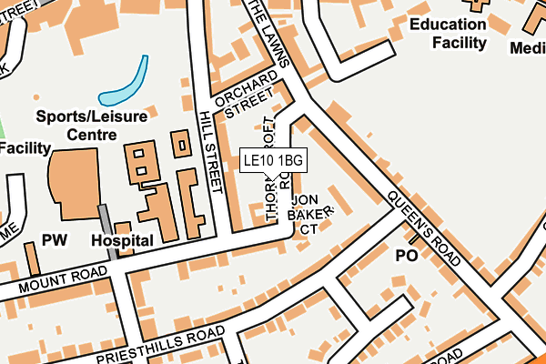 LE10 1BG map - OS OpenMap – Local (Ordnance Survey) LE10 1BG map - OS OpenMap – Local (Ordnance Survey)