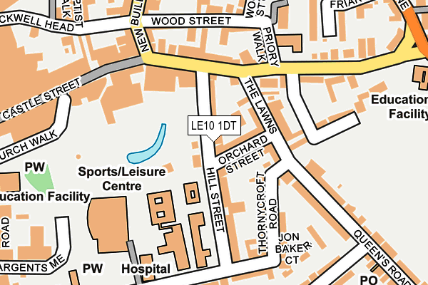 LE10 1DT map - OS OpenMap – Local (Ordnance Survey) LE10 1DT map - OS OpenMap – Local (Ordnance Survey)