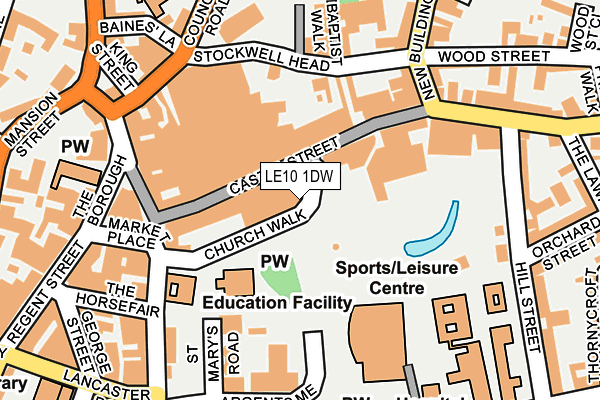 LE10 1DW map - OS OpenMap – Local (Ordnance Survey) LE10 1DW map - OS OpenMap – Local (Ordnance Survey)