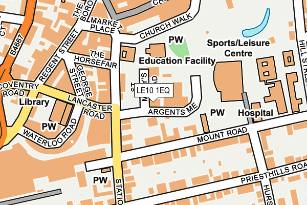 LE10 1EQ map - OS OpenMap – Local (Ordnance Survey) LE10 1EQ map - OS OpenMap – Local (Ordnance Survey)