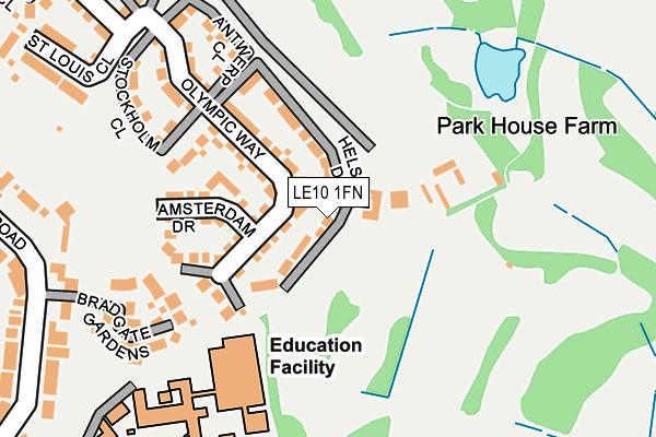 LE10 1FN map - OS OpenMap – Local (Ordnance Survey) LE10 1FN map - OS OpenMap – Local (Ordnance Survey)