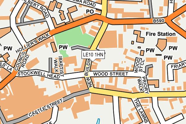 LE10 1HN map - OS OpenMap – Local (Ordnance Survey) LE10 1HN map - OS OpenMap – Local (Ordnance Survey)