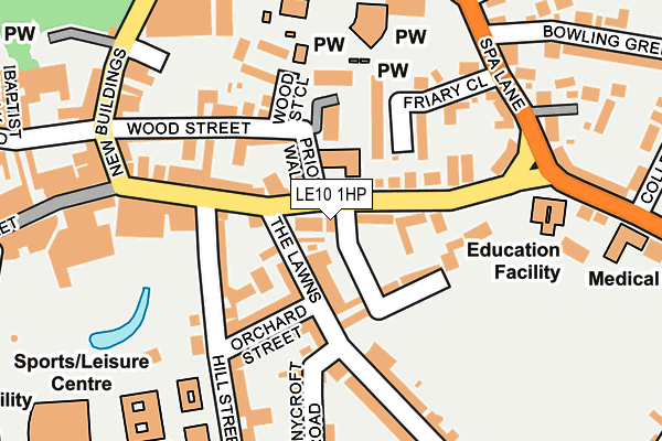 LE10 1HP map - OS OpenMap – Local (Ordnance Survey) LE10 1HP map - OS OpenMap – Local (Ordnance Survey)
