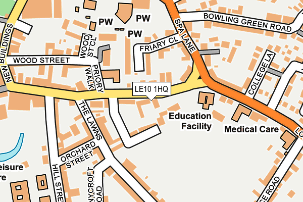 LE10 1HQ map - OS OpenMap – Local (Ordnance Survey) LE10 1HQ map - OS OpenMap – Local (Ordnance Survey)