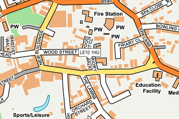 LE10 1HU map - OS OpenMap – Local (Ordnance Survey) LE10 1HU map - OS OpenMap – Local (Ordnance Survey)