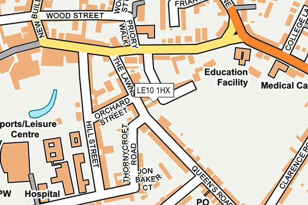 LE10 1HX map - OS OpenMap – Local (Ordnance Survey) LE10 1HX map - OS OpenMap – Local (Ordnance Survey)