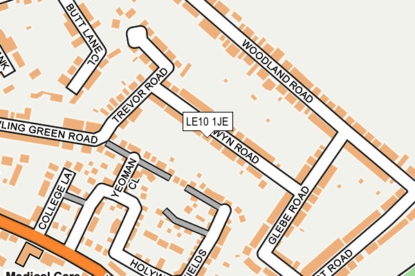 LE10 1JE map - OS OpenMap – Local (Ordnance Survey) LE10 1JE map - OS OpenMap – Local (Ordnance Survey)