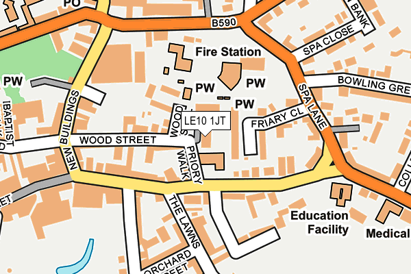 LE10 1JT map - OS OpenMap – Local (Ordnance Survey) LE10 1JT map - OS OpenMap – Local (Ordnance Survey)