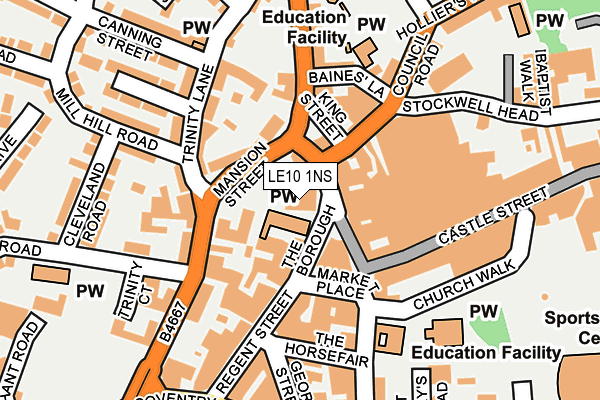 LE10 1NS map - OS OpenMap – Local (Ordnance Survey) LE10 1NS map - OS OpenMap – Local (Ordnance Survey)