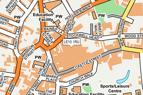 LE10 1RU map - OS OpenMap – Local (Ordnance Survey) LE10 1RU map - OS OpenMap – Local (Ordnance Survey)