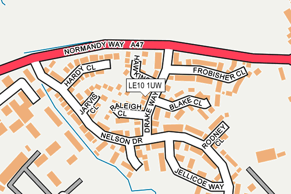 LE10 1UW map - OS OpenMap – Local (Ordnance Survey) LE10 1UW map - OS OpenMap – Local (Ordnance Survey)