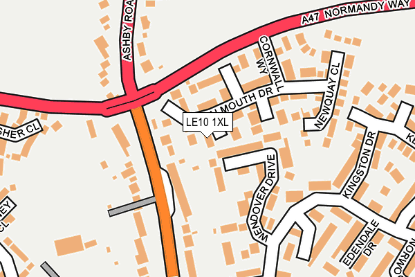 LE10 1XL map - OS OpenMap – Local (Ordnance Survey) LE10 1XL map - OS OpenMap – Local (Ordnance Survey)