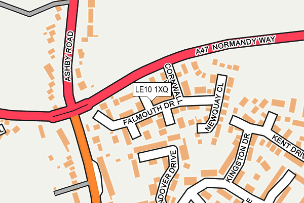 LE10 1XQ map - OS OpenMap – Local (Ordnance Survey) LE10 1XQ map - OS OpenMap – Local (Ordnance Survey)